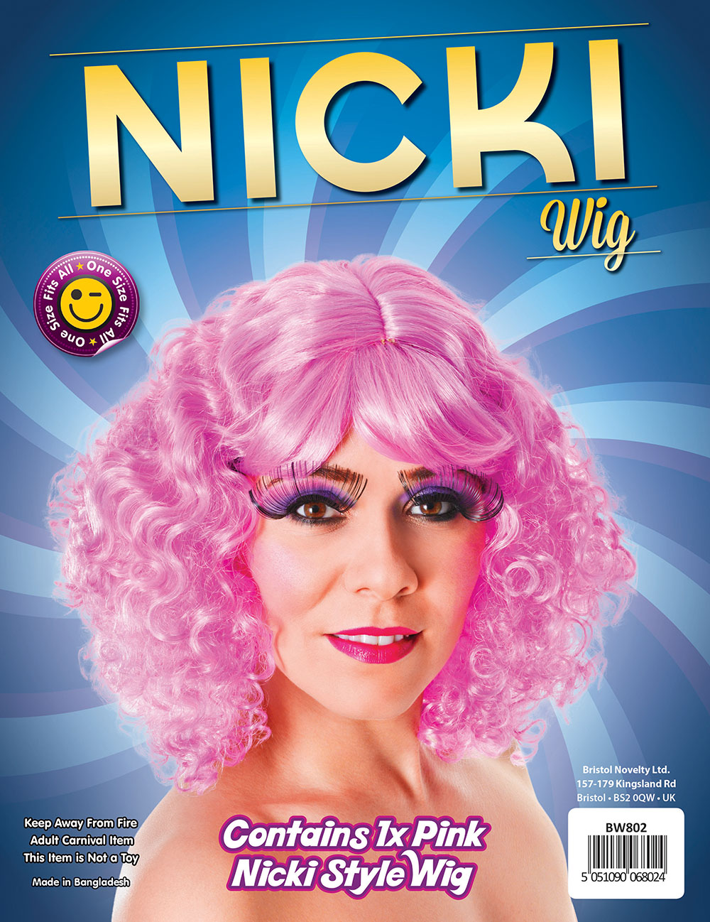 Nicki. Pink Curly